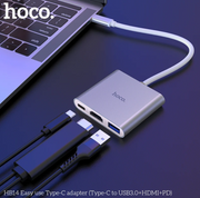 HB14 USB-C hub with USB 3.0, HDMI output and PD charging