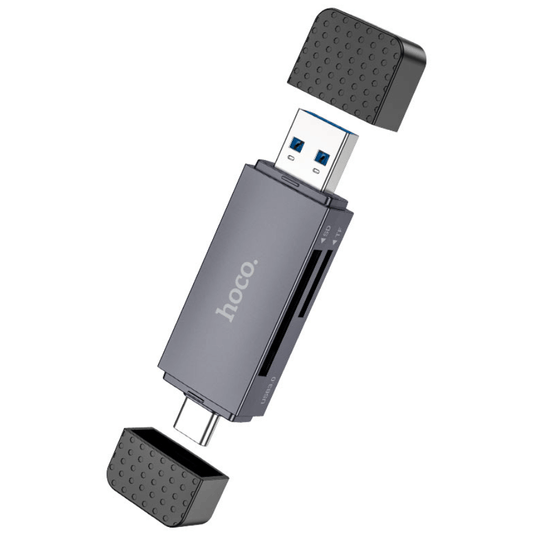 HB45 2-in-1 USB 3.0 Card Reader front view