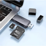 HB45 2-in-1 USB 3.0 Card Reader NZ – Dual USB-A & Type-C
