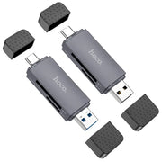 HB45 2-in-1 USB 3.0 Card Reader NZ – Dual USB-A & Type-C