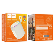 HC53 portable Bluetooth speaker with 10W audio output and dynamic LED lights