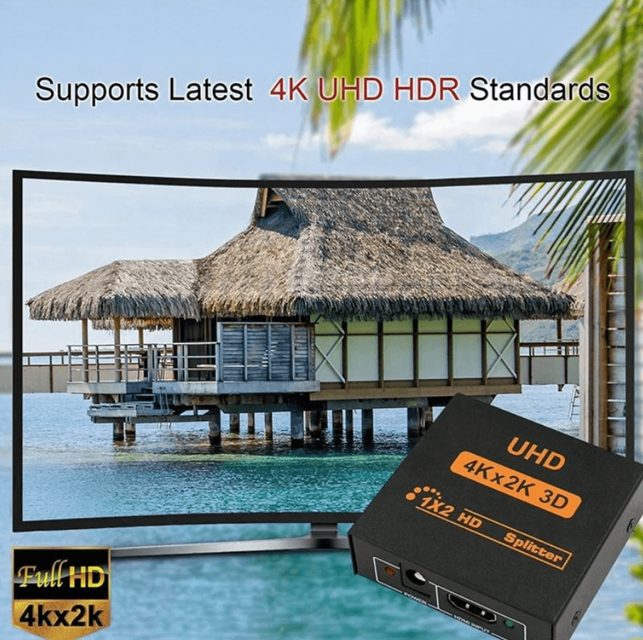 HDMI splitter 1x2 for home theatre setup