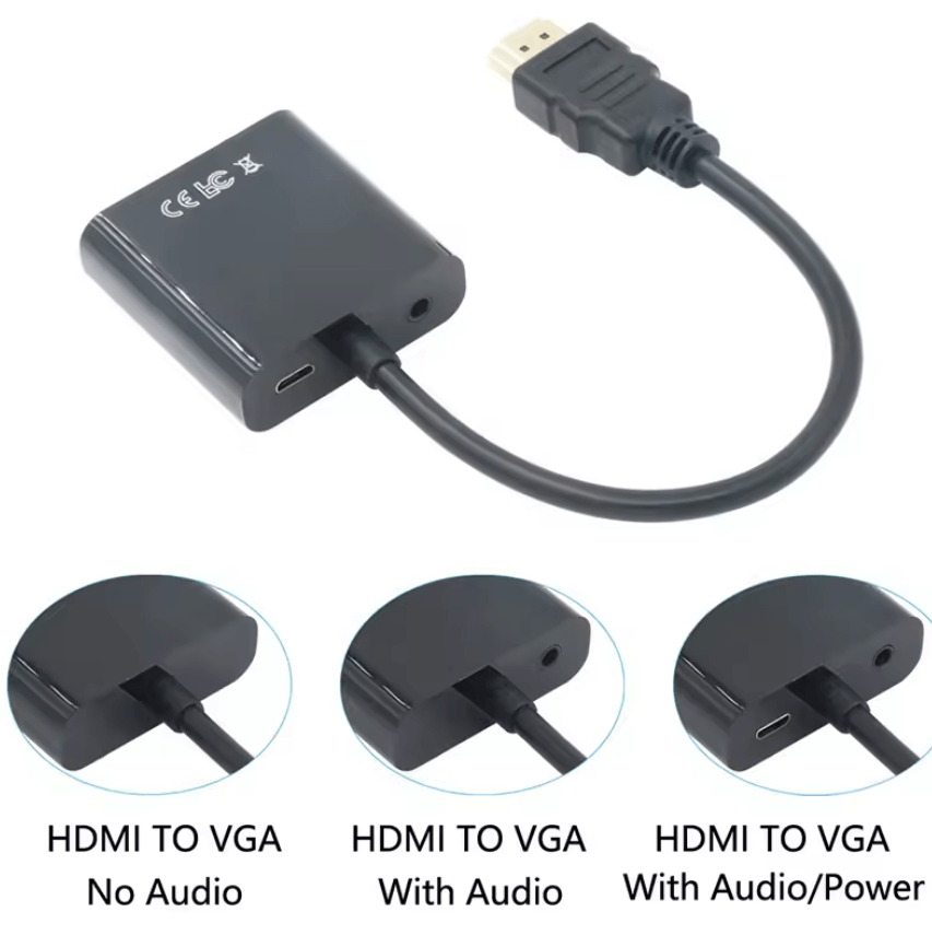 Front View HDMI to VGA Adapter