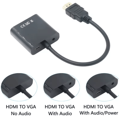 Front View HDMI to VGA Adapter