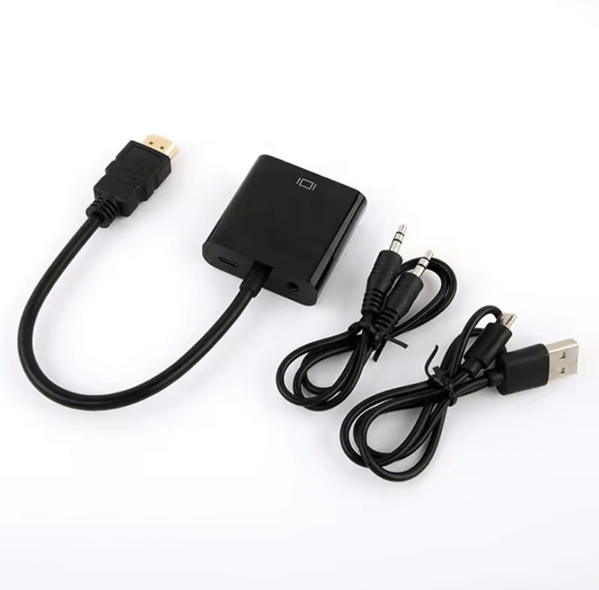 3.5mm Audio Jack HDMI to VGA Converter
