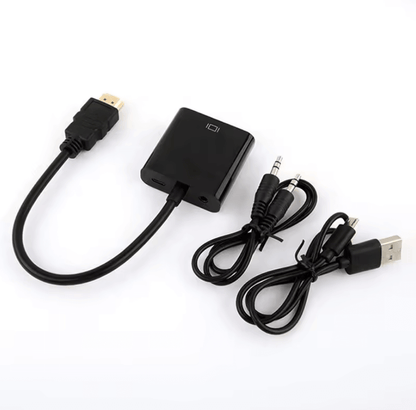 3.5mm Audio Jack HDMI to VGA Converter