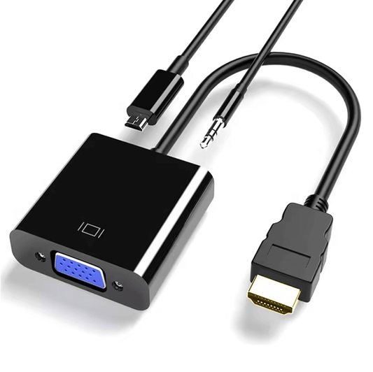 HDMI to VGA Converter Adapter with Audio