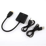 HDMI to VGA Converter Adapter with Audio & USB