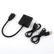 HDMI to VGA Converter Adapter with Audio & USB