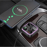 Hoco 38W FM Car Kit with PD + QC RGB Light (E85) | Bluetooth 5.4 Charger