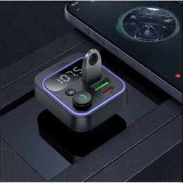 Hoco 38W FM Car Kit with PD + QC RGB Light (E85) | Bluetooth 5.4 Charger