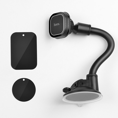 Hoco CA55 magnetic phone holder mounted on car windshield