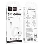 HOCO DU45 white USB-A to Lightning fast charging data cable