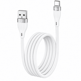 HOCO DU45 white USB-A to USB-C fast charging data cable