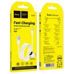 HOCO DU45 white USB-A to USB-C fast charging data cable