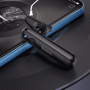 HOCO E63 black Bluetooth single-ear business headset with ear hook