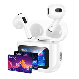 HOCO EW81 wireless earbuds with LCD touch screen charging case