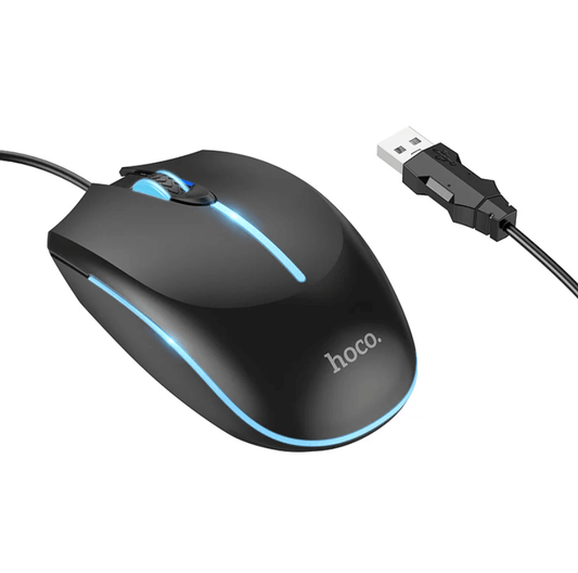 Hoco GM37 RGB gaming mouse front view