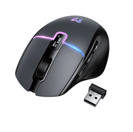HOCO GM651 tri-mode gaming mouse with RGB lighting and LED display
