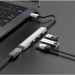 Hoco HB26 4 in 1 Type C to USB Hub NZ
