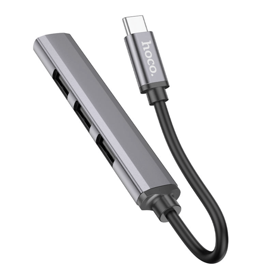 Hoco HB26 Type C to USB Hub NZ Front View