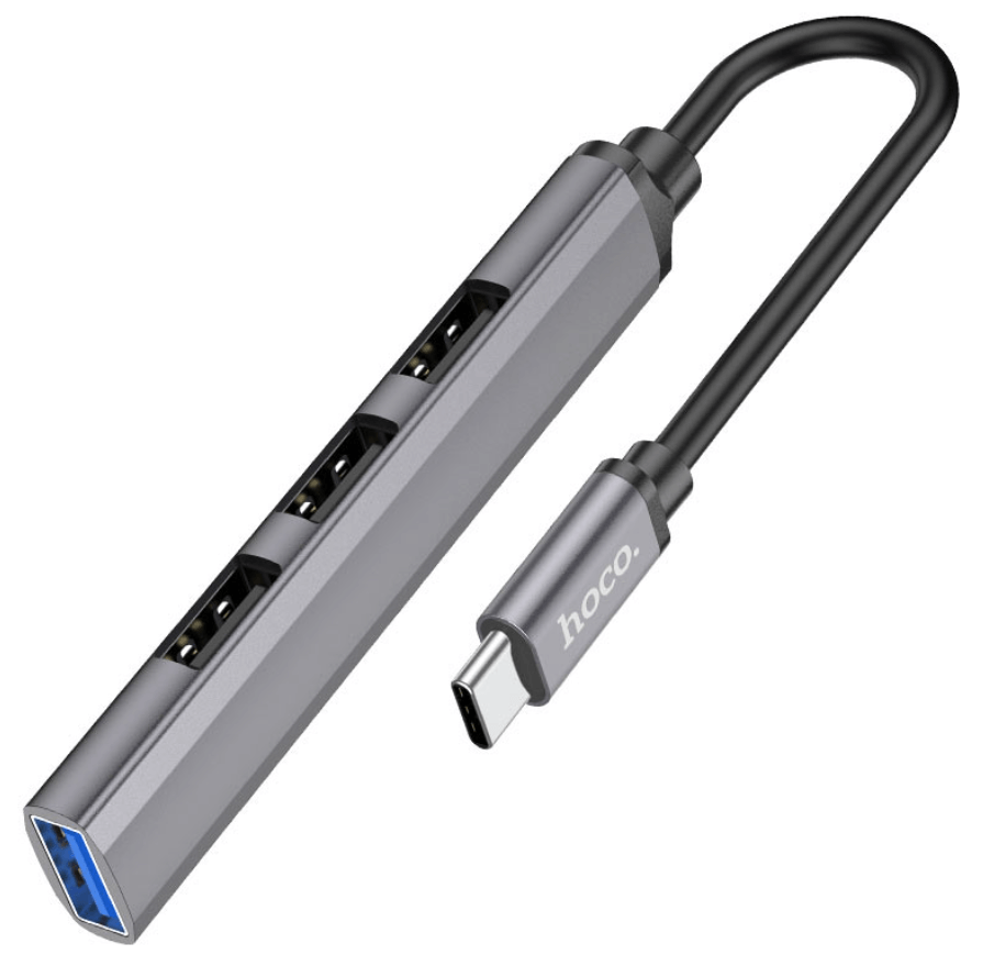 Hoco HB26 Type C to USB Hub NZ Front View
