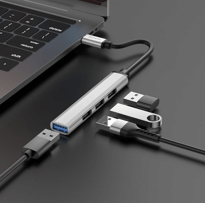 Hoco 4 in 1 Type C to USB Hub NZ Ports