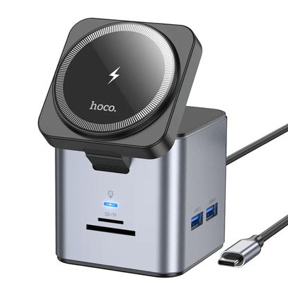 Hoco HB49 9 in 1 USB-C Docking Station front view
