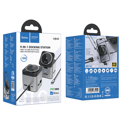 Hoco HB49 9 in 1 USB-C Docking Station packaging