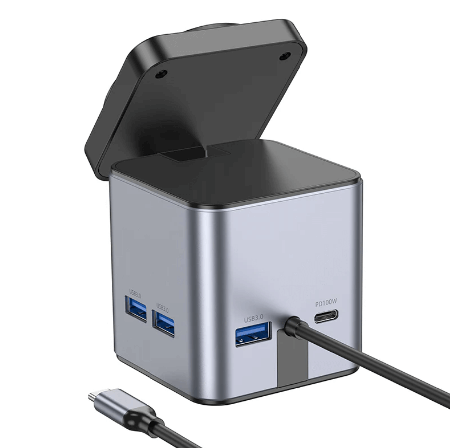 Hoco HB49 docking station ports display