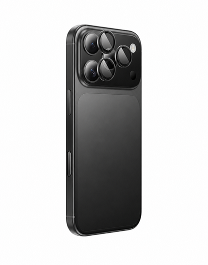 Black smartphone on a white background