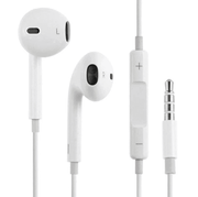 HOCO M1 white stereo wired earphones with 3.5mm audio jack and microphone