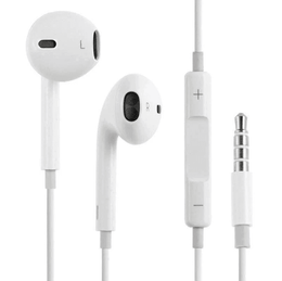 HOCO M1 white stereo wired earphones with 3.5mm audio jack and microphone