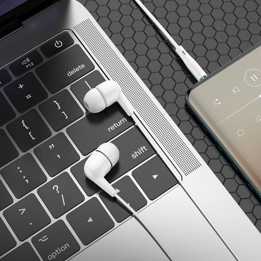 Hoco M97 Wired Earphones Side View