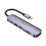Hoco PD 100W USB-C Multi Function 6 in 1 Adapter Hub (HB28)