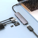 Hoco PD 100W USB-C Multi Function 6 in 1 Adapter Hub (HB28)