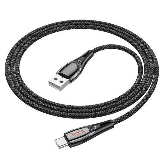 HOCO U133 USB C Fast Charging Cable front view