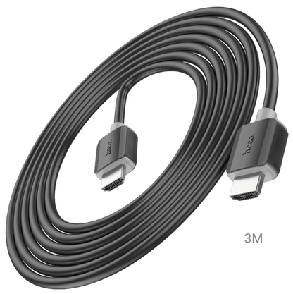 Closeup of Hoco US08 HDTV2.0 cable connectors