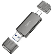 Hoco USB 3.0 Memory Card Reader USB-A USB-C Dual Plug (HB39)