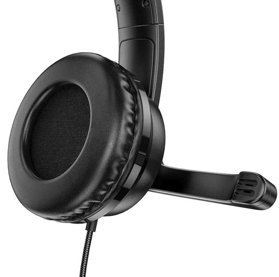 Hoco W103 Wired Headphones Ear Cushion Close Up