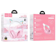 Hoco W42 Pink LED Wireless Bluetooth Headphone NZ