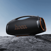 HT4 Max high-power Bluetooth party speaker with dynamic LED lighting and two wireless microphones