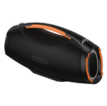 HT4 Pro Bluetooth karaoke party speaker with dynamic LED lighting and two wireless microphones