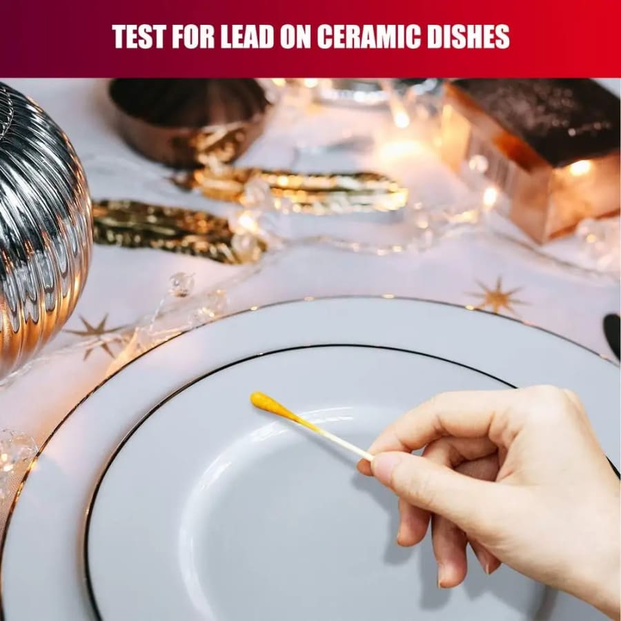 Lead Test Kit - Test House Paint, Metal, Ceramics - 60 Cotton Swabs