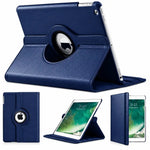iPad 5th Generation 9.7 (2017) Rotating Case – 360° Slim Protective Cover with Stand (Blue)