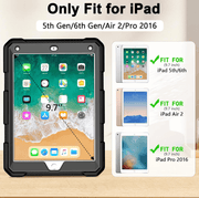 iPad 9.7-inch 5th Generation 2017 heavy duty rugged protective case