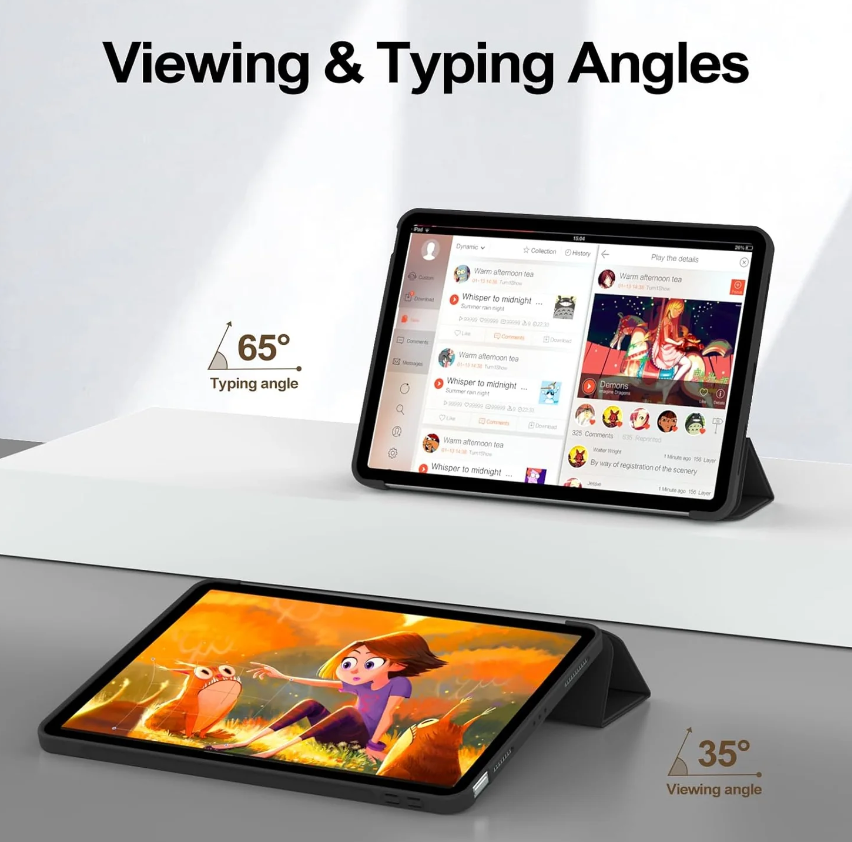 iPad Air 4 Smart Fold Case Typing Mode Stand