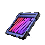 iPad Mini 6 / 7 Rugged Case – Shockproof Cover Stand & Pencil Holder - Blue