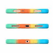 iPad Pro 11-Inch (M4) 2024 7th Gen Rugged Shockproof Case with Kickstand (Rainbow) - Phone/Tablet Accessories