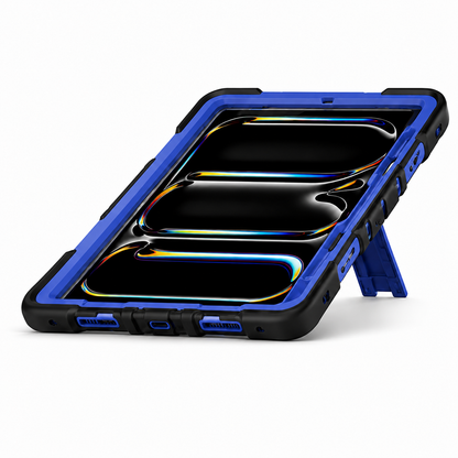 iPad Pro 11-Inch (M5) 2025 Rugged Shockproof Case with Kickstand (Blue)